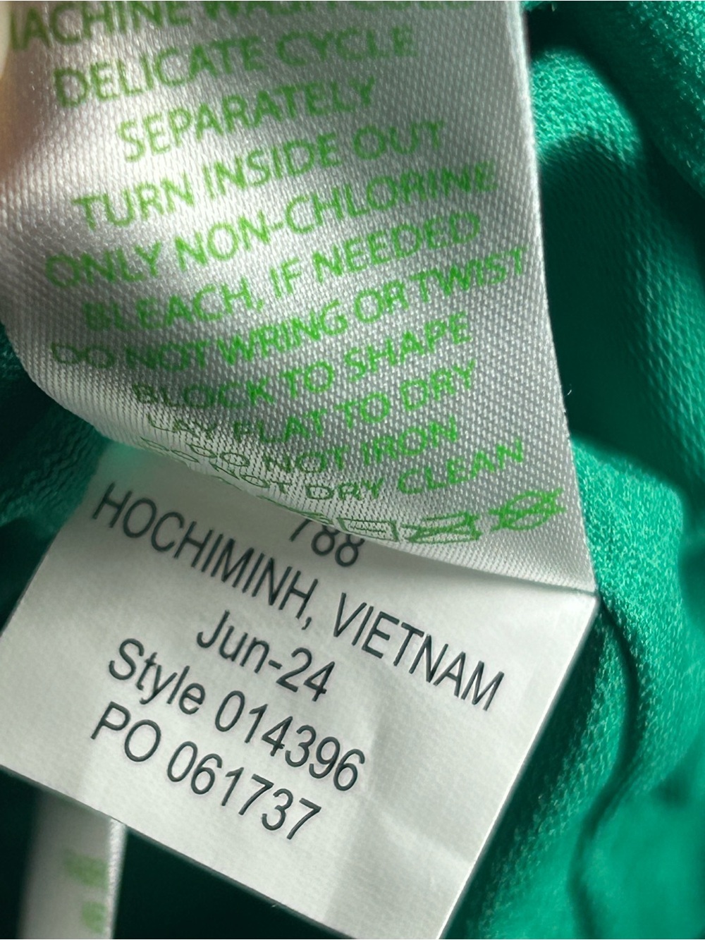 Lilly Pulitzer Leighton 3/4 Sleeve Straight Fit Dress Size 8 - Fiddle Leaf Green - Picture 10 of 12